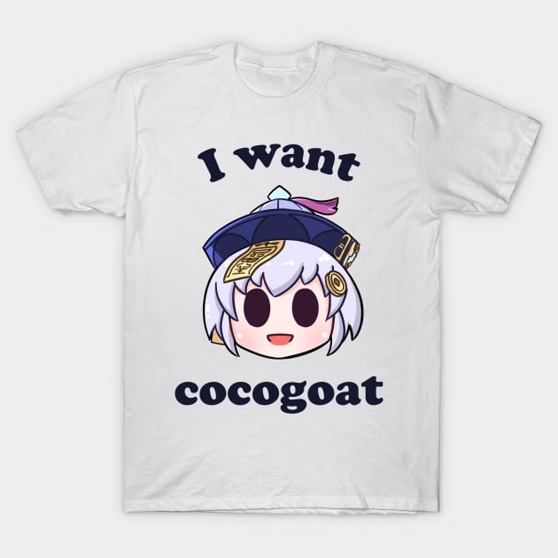 Genshin Impact Qiqi cocogoat T-Shirt by Oricca